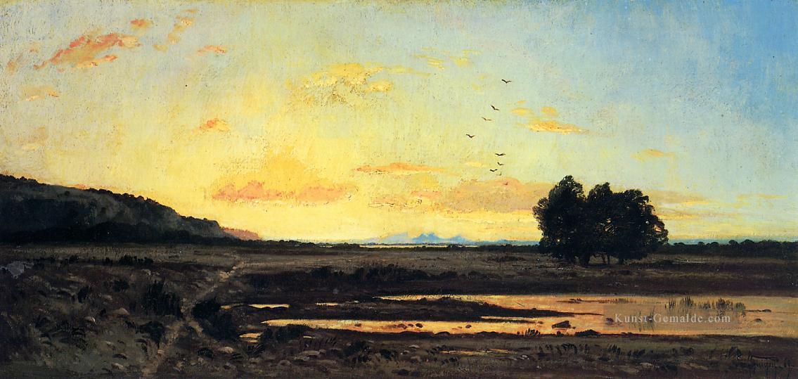 Rememberance von la Caru Sonnenuntergang Szenerie Paul Camille Guigou Landschaft Fluss Ölgemälde